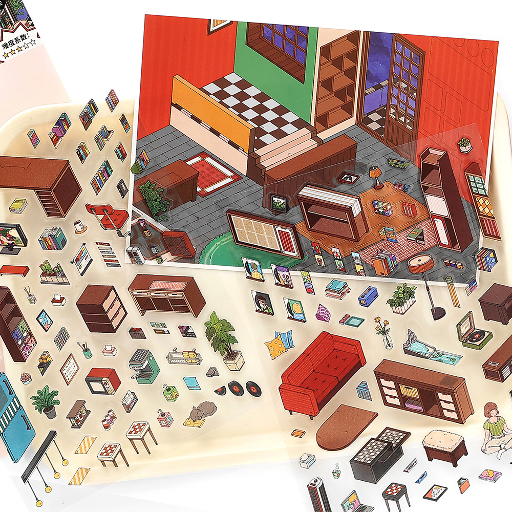 infeelme我的小屋15.0第十五弹造景贴纸可爱diy手工微缩场景贴画 - 图3