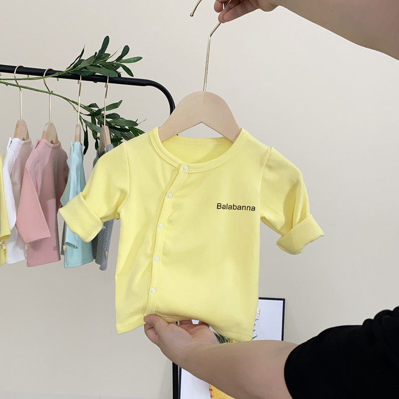 婴儿上衣纯棉春秋内衣小宝宝春秋季单件上衣婴幼儿开衫小T恤上衣,淘宝优惠券,粉丝福利购,淘宝优惠卷