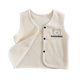 Baby boys and girls cotton vest plus velvet warm back to keep warm autumn and winter medium-thick children's double-sided velvet small cardigan outer cover