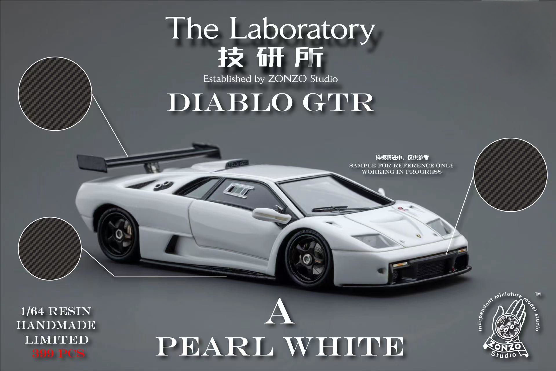 [PDS]Zonzo Studio技研所 1:64 大菠萝Diablo GTR 树脂 汽车模型 - 图3