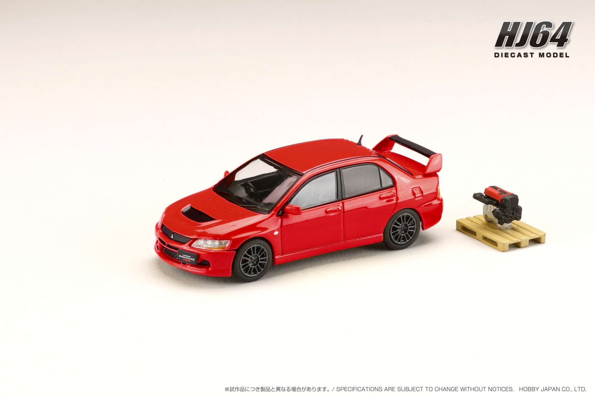 [PDS]Hobby JAPAN  1:64三菱兰瑟 LANCER GSR EVO9 MR 拉力版车模 - 图0