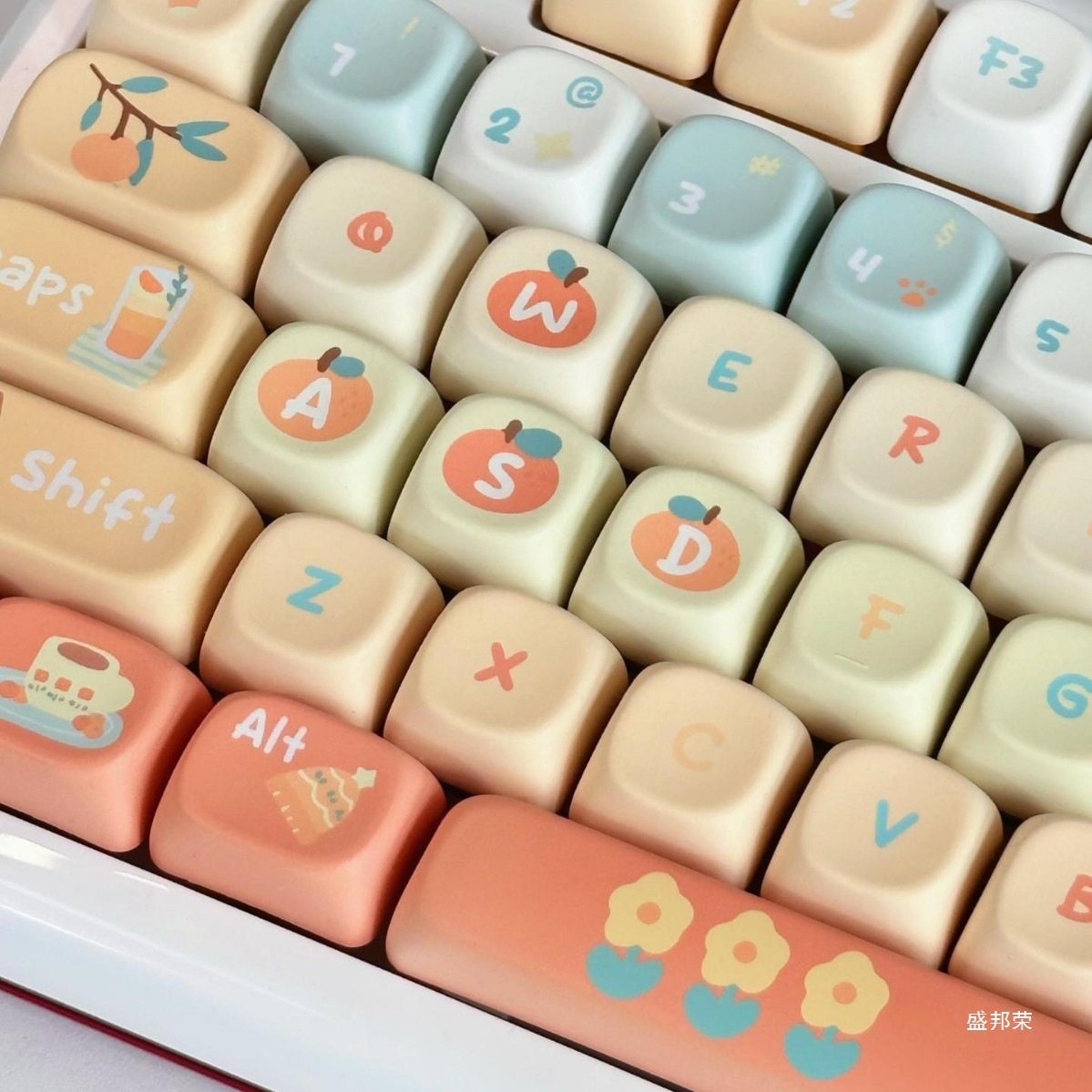 橘子汽水键帽xoa高度键帽键盘机械键盘套件客制化键盘键帽可爱无,淘宝优惠券,粉丝福利购,淘宝优惠卷