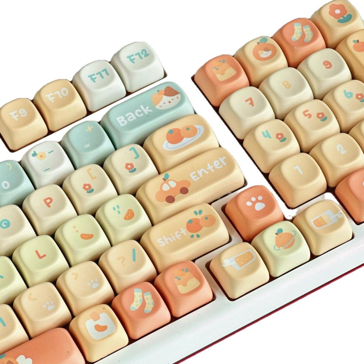 橘子汽水键帽xoa高度键帽键盘机械键盘套件客制化键盘键帽可爱无,淘宝优惠券,粉丝福利购,淘宝优惠卷