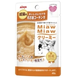 Япония импортировал Miawmiaw, штампованная кошачья закусочная кремовая сумка, куриные сладкие креветки и снежный краб, чтобы ухаживать за здоровьем сердца