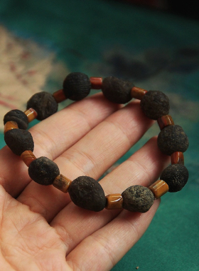 七日拂晓Chiyoko 精选集 葡萄干戈壁玛瑙 战国红 手串 闺蜜手链