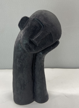 欧式风白色摆件软装饰品人像雕塑