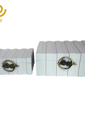 样板房灰色烤漆梳妆台首饰盒新品
