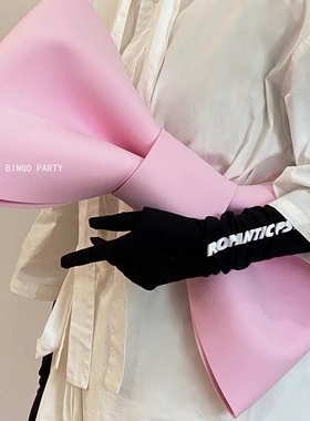 网红镜子装饰蝴蝶结全身镜diy道具落地镜大号挂饰创意上墙饰品