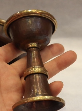 智悲佛缘 尼泊尔紫铜护法杯13厘米 供护法法器 密宗供酒 包邮