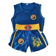 Martial Arts Sanda Training Wear Embroidered Satin New Style Suit