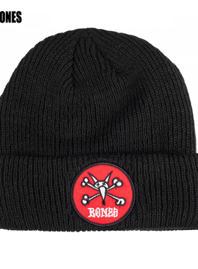 正品 Powell Peralta 毛线帽BONES针织帽子男女通用美国潮牌青春