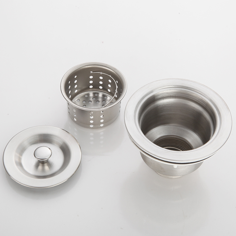 洗菜盆不锈钢下水管下水器厨房单槽加长排水管水池配件防臭防鼠咬 - 图1