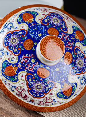 景德镇陶瓷花瓶摆件客厅中式