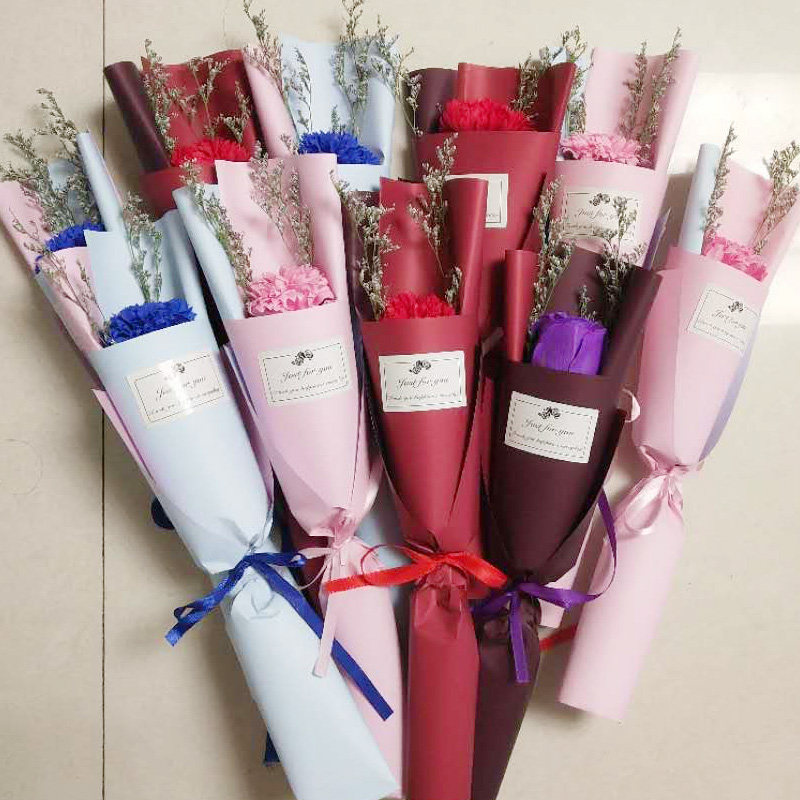 教师节38女神节情人节单支仿真蓝色妖姬开业活动促销创意定制logo