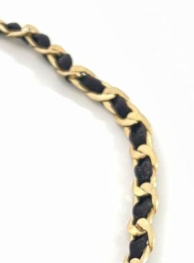 黑色爱心锁骨链项链女款2024新款爆款轻奢小众设计感高级感颈链女