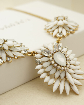 欧美复古闪钻短款韩国百搭毛衣链