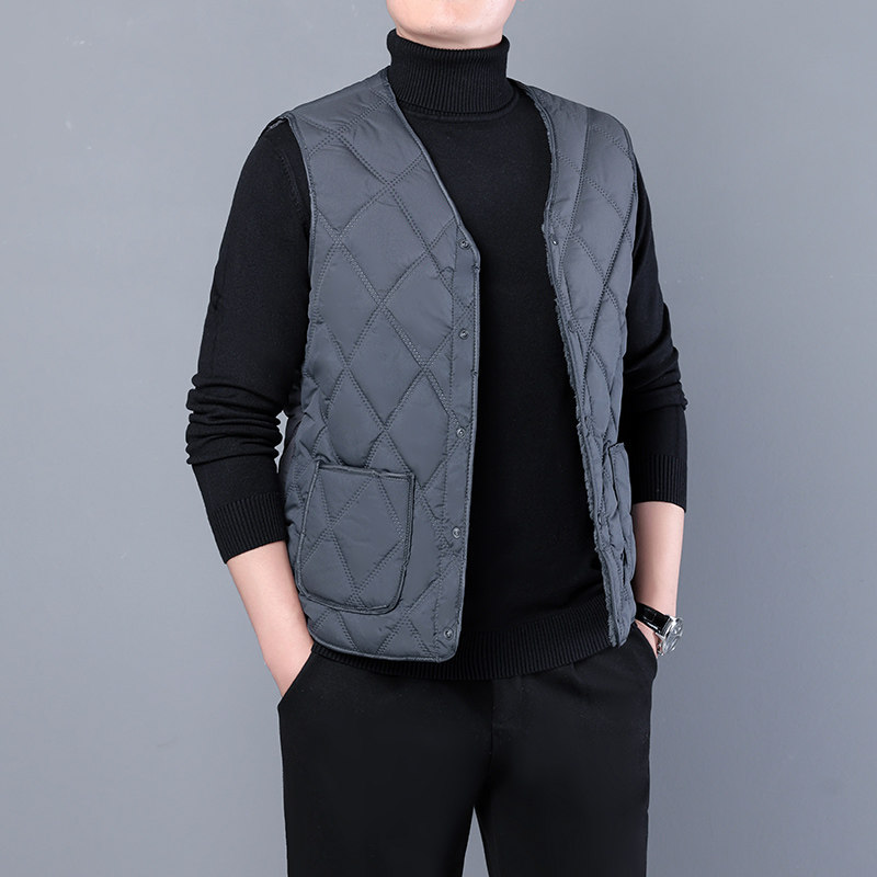 秋冬棉马甲男外穿加绒保暖背心中老年内穿夹棉内胆爸爸装大码坎肩,淘宝优惠券,粉丝福利购,淘宝优惠卷