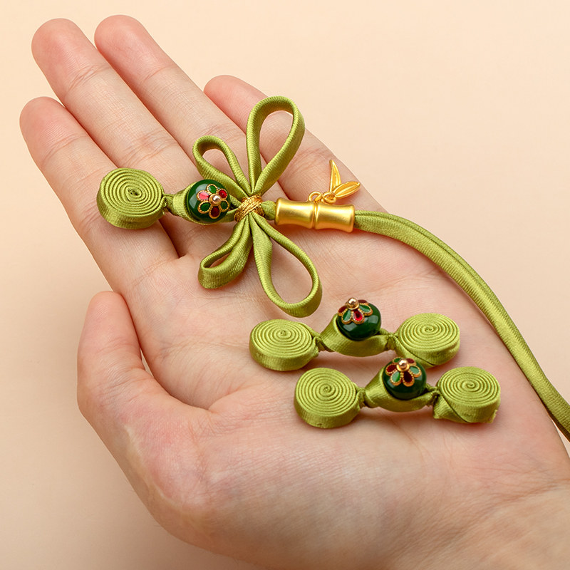 复古手工盘扣金属托花盘香流苏扣新中式旗袍盘扣唐装服饰纽扣辅料,淘宝优惠券,粉丝福利购,淘宝优惠卷