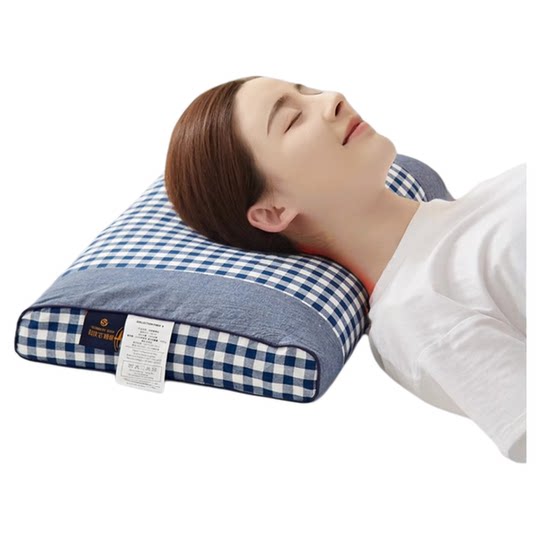 Protección cervical Almohada de trigo sarraceno de algodón conchas de trigo sarraceno de algodón se puede quitar la almohada dura para la piel de trigo sarraceno adulto hombres y mujeres