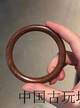 印度老山檀香原木圆条手镯檀木手镯红肉美人条民族风手环木质高端