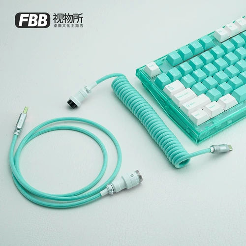 FBB Vision Gmk более тонкие вещи Tiffany Настройка кабеля данных Механические штеки клавиатуры