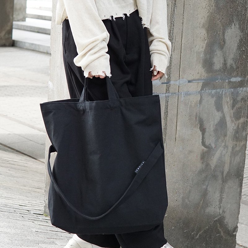IKMNISM工作室涤棉加厚帆布大容量单肩手提帆布包托特包斜挎骑行,淘宝优惠券,粉丝福利购,淘宝优惠卷