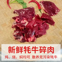 Asong Food Zhengzong Chuanxi Plateau yak Yak Meat Crushed Meat Side Corner Material Fresh and Slaughtered Genuine 5 catties