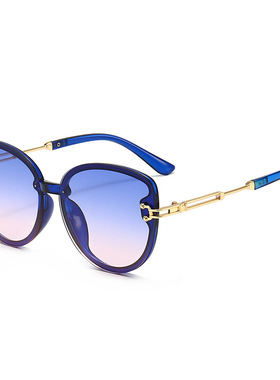 厂家直销现货6066欧美时尚女士太阳眼镜大框猫眼墨镜潮太阳镜