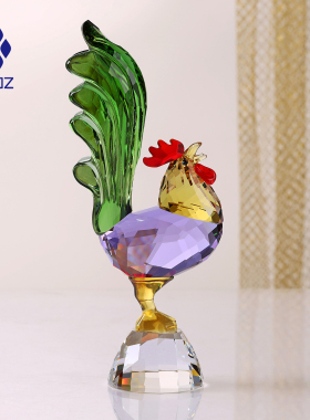 DOJOZ/都爵族新款五彩水晶大公鸡