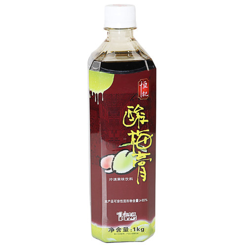 恒记酸梅膏1kg 浓缩酸梅汤酸梅汁10倍浓缩 冲饮商用浓缩饮料果汁 - 图3