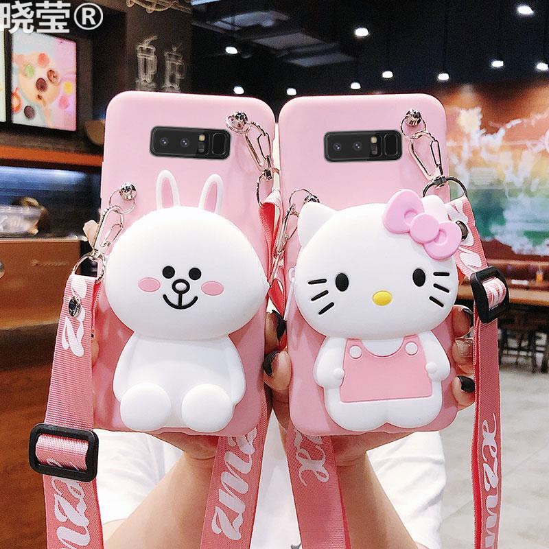 适用三星galaxys23fe手机壳s22ultra零钱包s21fe可爱s20卡通s10e牛油果a53硅胶a50s全包a40s防水a70s斜挎绳a8 - 图0