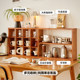Fully solid wood lattice shelf wall hanging