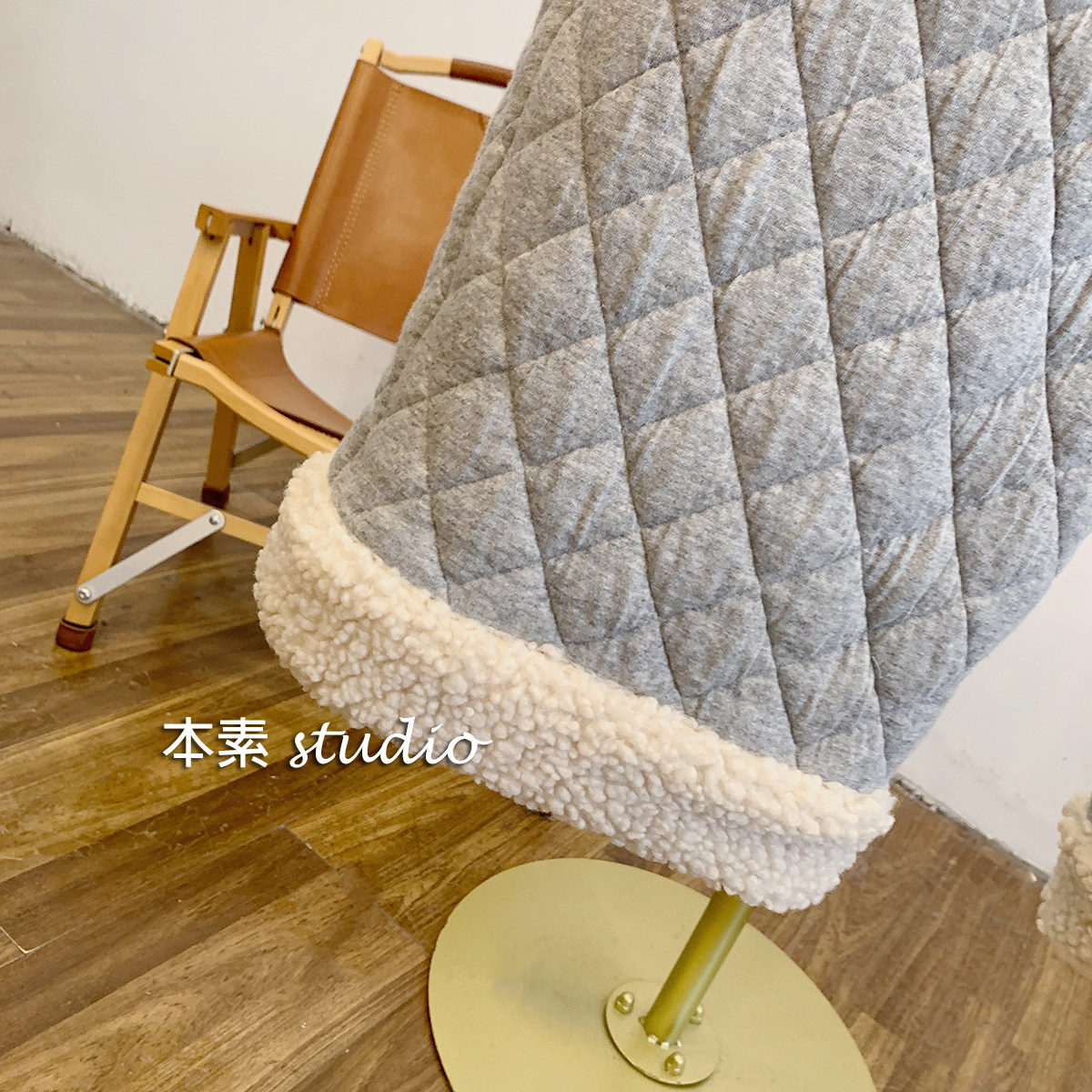 C2701菱格夹棉毛绒拼接松紧腰系带宽松阔腿裤,淘宝优惠券,粉丝福利购,淘宝优惠卷