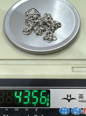 S925纯银OT扣项链重工粗链