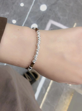 单虎眼石项链s925纯银轻奢