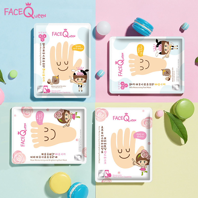 facequeen绝世爱美肌牛奶玫瑰手膜 绝世爱美肌手部保养套装