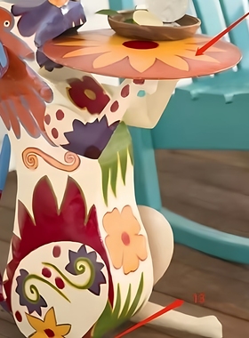 公鸡工艺品家居摆件跨境创意卡通猪牛树脂摆件酒店大厅狗装饰品