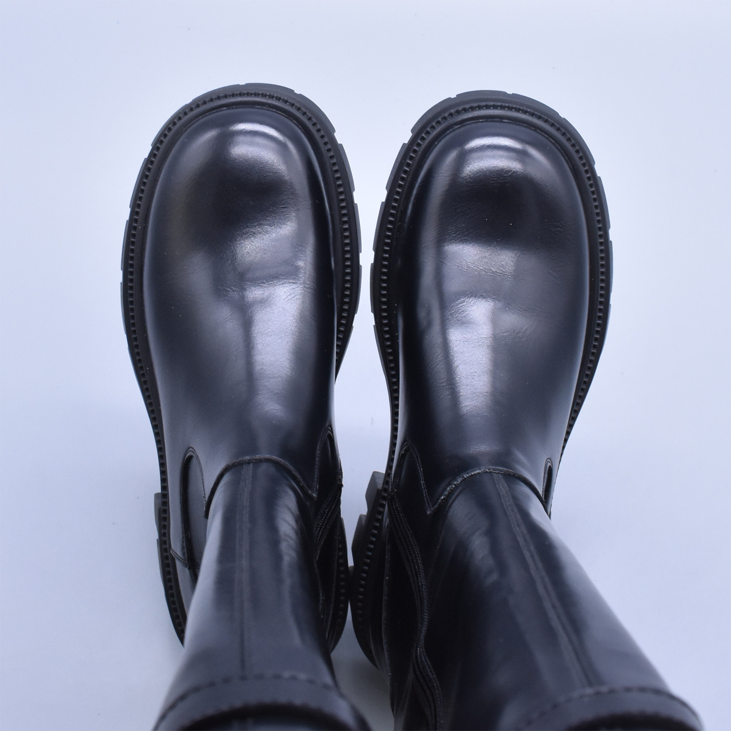 粗跟显腿直后拉链单里高筒靴修脚显瘦及膝骑士靴圆头小锁扣女靴潮,淘宝优惠券,粉丝福利购,淘宝优惠卷