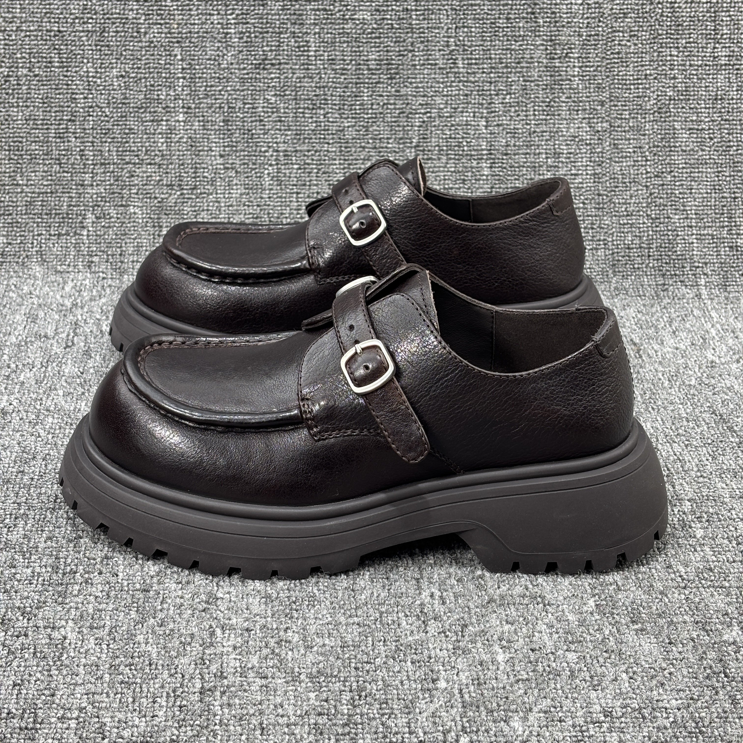 欧洲站2026新款厚底乐福鞋复古英伦风大头小皮鞋女单鞋欧货德比鞋,淘宝优惠券,粉丝福利购,淘宝优惠卷