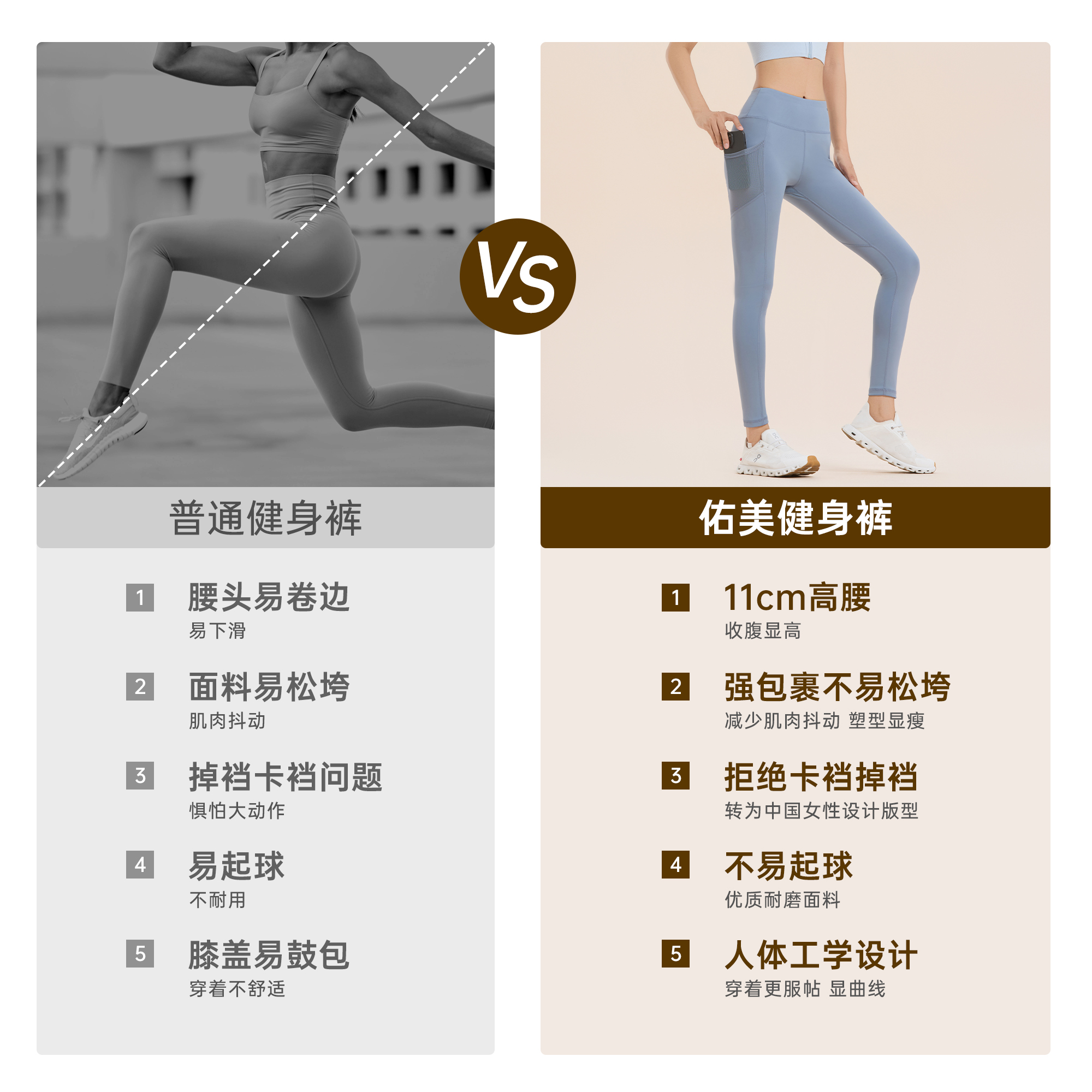 UMAY佑美薄款双侧口袋瑜伽裤女普拉运动健身打底裤高腰提臀鲨鱼裤