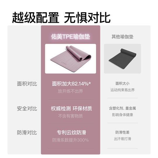 亚运瑜伽垫健身垫家用防滑减震静音加厚加大加宽2025新款专业防滑