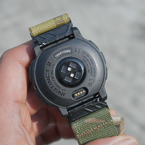 适用于佳明/华米/华为/amazfit/小米/颂拓/高驰/OPPO运动手表户外手表22mm连接器MC迷彩回环尼龙速干表带腕带 - 图3