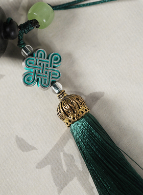 复古黑檀实木嘎乌盒吊坠可打开