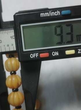 45341清代老雪巴红琉璃鼓珠顶珠七彩老鱼骨瓜珠手串 古董文玩玩