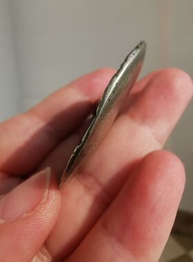 15369 藏传老利马铜龙树菩萨护身牌项链智慧伽持护屏安​