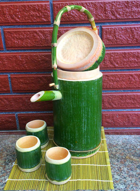 茶壶水壶酒壶开水壶竹子茶壶