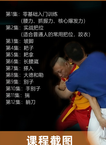 中国跤入门训练与实战 用武之地何鑫零基础课【在线观看非实物】 - 图2