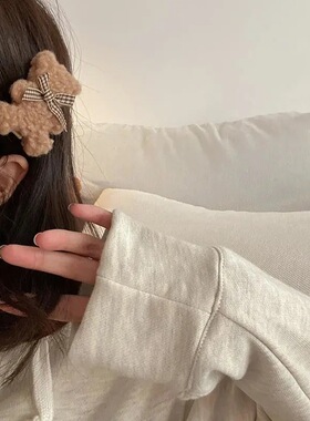 侧边夹可爱小熊发夹刘海夹发卡