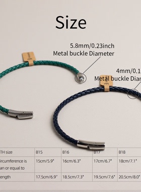 设计师高定手绳滚花真皮编织手工编织百搭nappa皮手镯手链简约