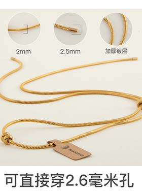 BLKSMTH金色蛇骨可调锁骨链